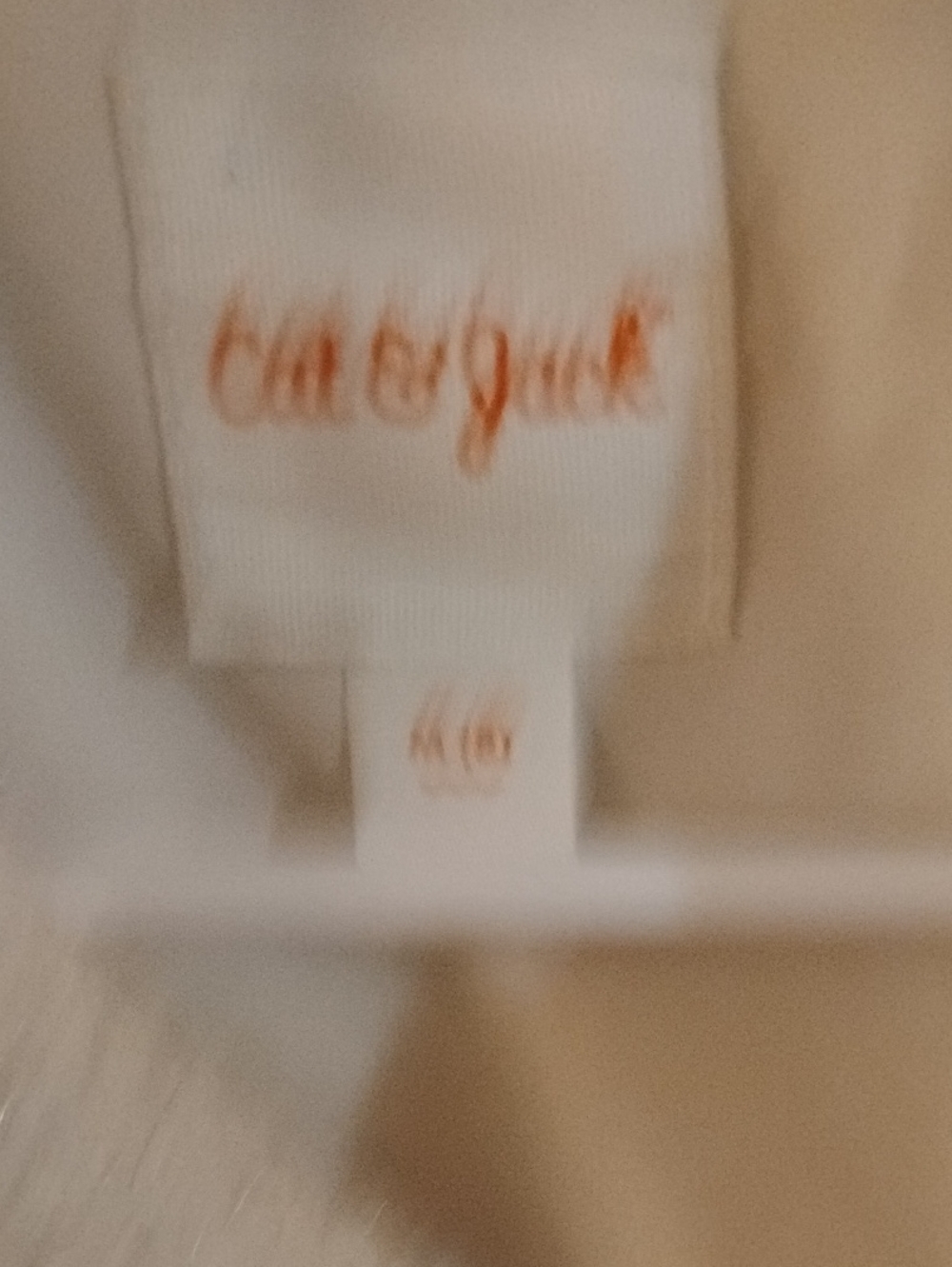Cat & Jack Cream Kids Jacket with Orange Logo